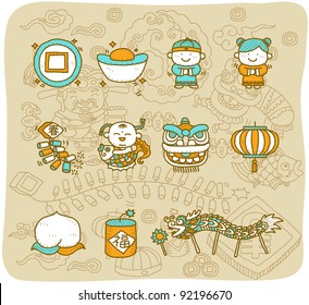 Mocha Series | Chinese New Year Icons