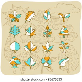 Mocha Series | leaf icon set