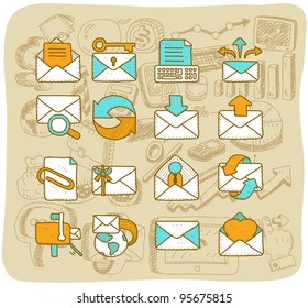 Mocha Series | mail,business icon set