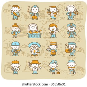 Mocha Series | 
occupation,business,job,worker,people icon set