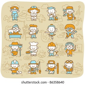 Mocha Series | 
occupation,business,job,worker,people icon set