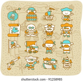 Mocha Series | Pirate icon set