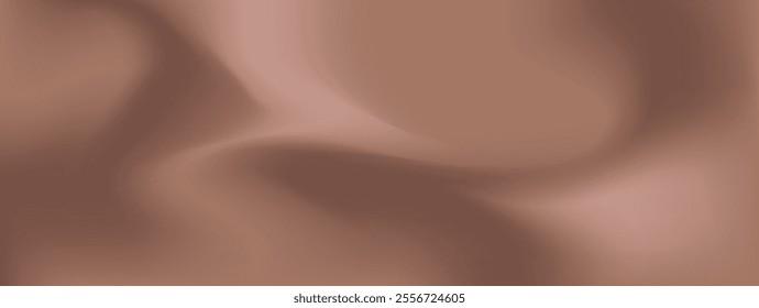 Mocha waves Fluid Blurred Gradient Background. Abstraction Modern Background for Poster, Landing Page Website. Demonstrating the colors of 2025 - Mousse. Mesh filling. Vector illustration