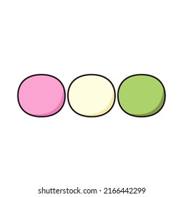 Mochi icon vector. Mochi logo design. Japanese rice dessert.