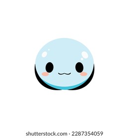 Vector de iconos de Mochi. Diseño del logo de Mochi. Postre de arroz japonés.