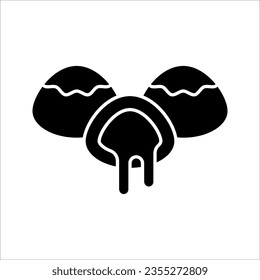 Mochi icon vector. Mochi logo design. Japanese rice dessert. vector illustration on white background