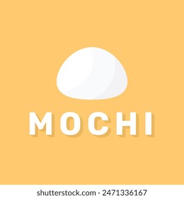 Mochi icon vector. Mochi logo design. Japanese rice dessert. mango, chocolate, original, macha, lemon, blueberry, and sticky rice flavors