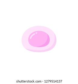 mochi icon (wagashi). Japanese rice dessert. vector illustration