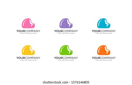 Mochi for logo design concept on white background