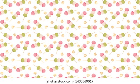 Mochi pattern vector. wallpaper. free space for text. background. sign. backdrop.