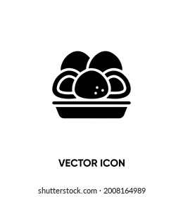 Mochi vector icon. Modern, simple flat vector illustration for website or mobile app.Japanese food symbol, logo illustration. Pixel perfect vector graphics	