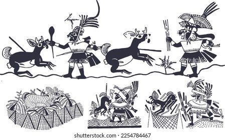Mochica iconography of animal hunting