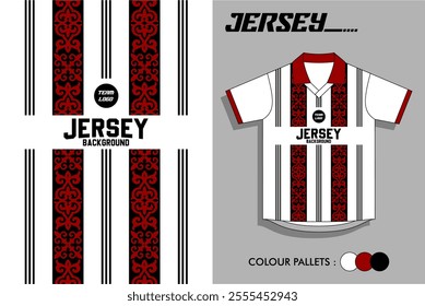 Mock up background jerseys retro design for sublimation