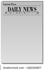 Mock up of a blank Daily Newspaper with empty space to add your own news or headline text and pictures. - Vector