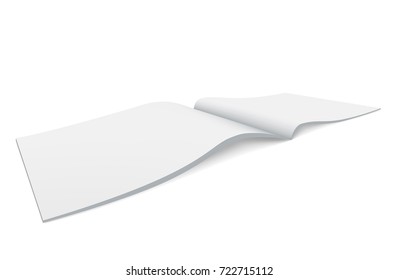 Mock up brochure isolated