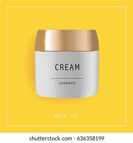 Mock up cream bottle