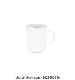 mock up cup realistic vector design.on white background