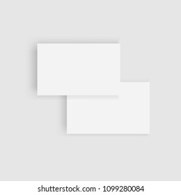 Mock up empty vector business card templates for design.