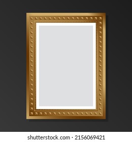 Burlarse del patrón retro dorado en blanco sobre fondo negro. Estilo plano. Ilustración del vector