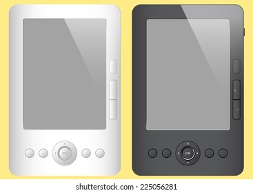 mock up grey and white electronic books