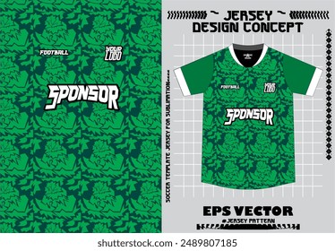MOCK UP JERSEY DESIGN FOR SUBLIMATION WITH PATTERN AND ABSTRCT BAGHROUND FILE IN EPS JPEG PNG