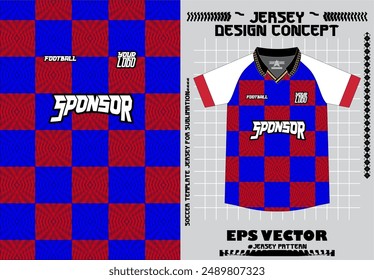 MOCK UP JERSEY DESIGN FOR SUBLIMATION WITH PATTERN AND ABSTRCT BAGHROUND FILE IN EPS JPEG PNG