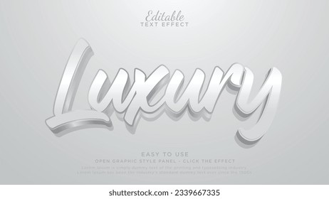 Mock up luxury 3d editable text effect