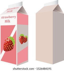 mock up milk drink vector