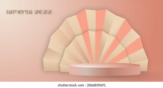 mock up modern design room 3d vector 
