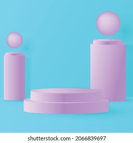 mock up modern design room 3d vector 