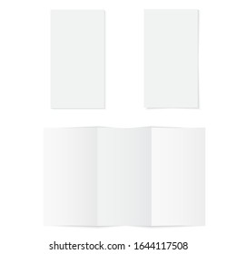 Mock up opened magazine or journal . Vector