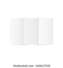 Mock up opened magazine or journal . Vector