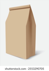 Mock up package paper brown color for decoration