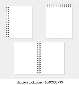 Mock up paper notebook