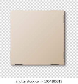 Mock up pizza box packaging template