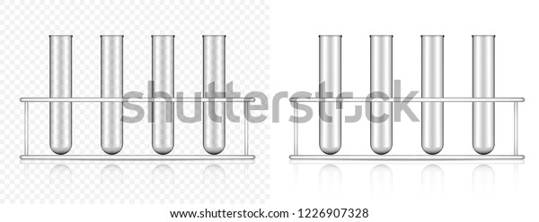 Download Mock Realistic Transparent Test Tube Plastic Stock Vector Royalty Free 1226907328 Yellowimages Mockups