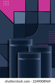 Podium-Geometrie-Motive für die Produktdarstellung