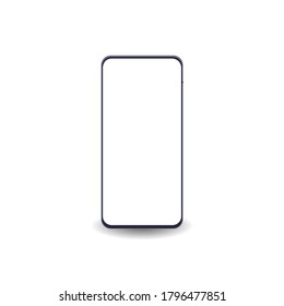 Mock up smartphone with blank screen. Perfect for a template infographics or presentation of interface. New mock up vector illustration 