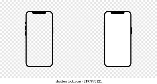 Maquear el smartphone aislado en segundo plano