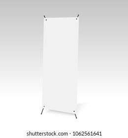 Mock up standing banner. Vector