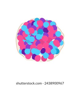 mock stress ball cartoon. pressure work, hand relief, hold up mock stress ball sign. isolated symbol vector illustration