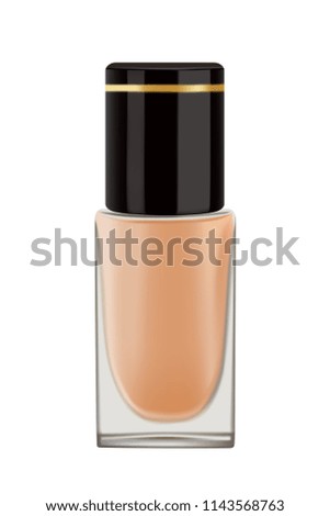 Mock up template bottles concealer for design. Vector illustration.