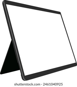 The mock up of touch tablet