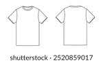 mock up t-shirt line template	