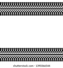 mock up with tyre tracks on white background