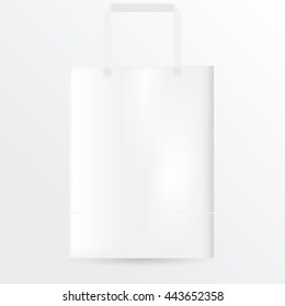 Mock up vector blank shopping bag for branding.Template mockups for your presentations or design.