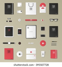 Mock up vector set.