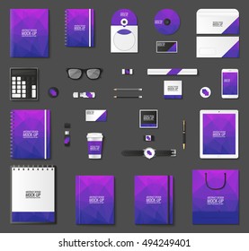 Mock up vector set.