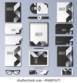 Mock up vector set.