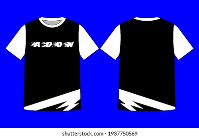 mock up vector t shirt design sports clothes